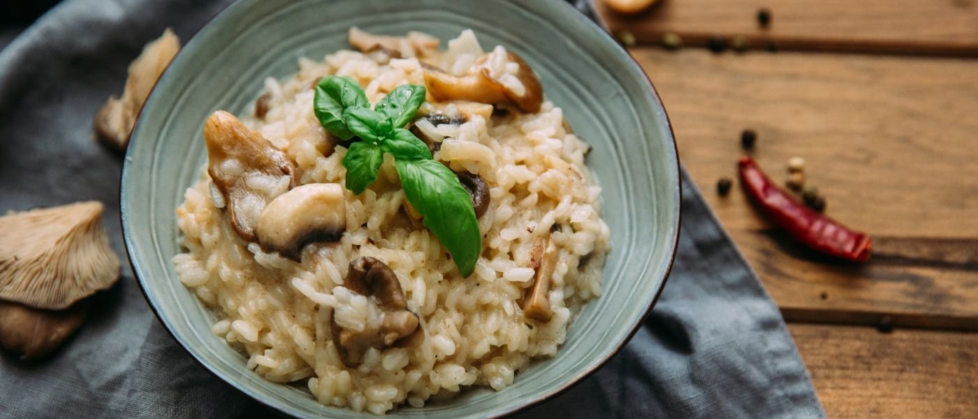 Risoto de Queijo com Cogumelos – Receita de Restaurante em Casa